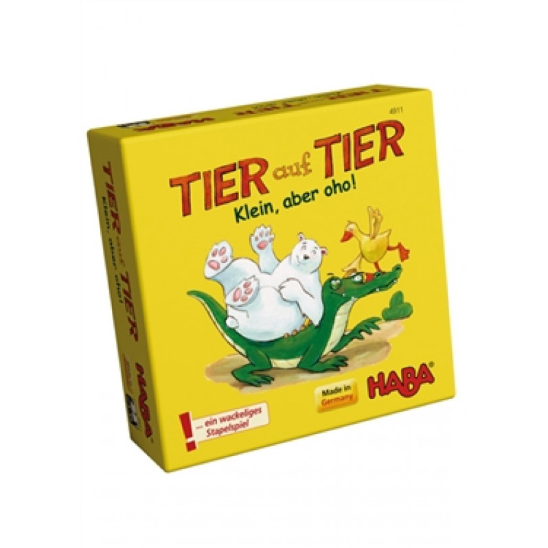 HABA 德國桌遊-MINI動物疊疊樂 (TIER auf TIER)